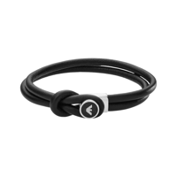 اسوارة جلدية لون اسود من امبوريو ارماني