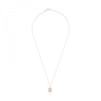 توس - قلادة TOUS Color من الفضة والكوارتز الوردي ا...