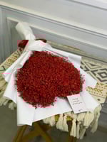 باقة جبسو قلب احمر