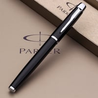 قلم باركر اسود فضي