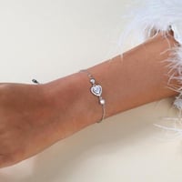 اسواره فضه بحجر الزركون الفضي