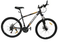 دراجة المنيوم رياضية مقاس 26 - أسود