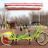 دراجة هوائية عائلية 4 راكب ب لون ازرق جذاب