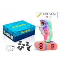 حذاء موادي المتوهج – بعجلات مزدوجة وإنارة قابلة لل...