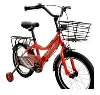 دراجة أطفال رياضية رالي بسلة أمامية بلون موحد مقاس...