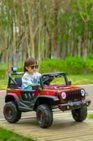 جيب أطفال الأصفر ماطورين 12 فولت