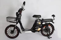 دراجة كهربائية 60 فولت بمقعدين وسلة أمامية من الوك...