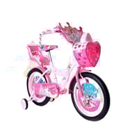 دراجة هوائية بنات سلة قلب ومساعدات