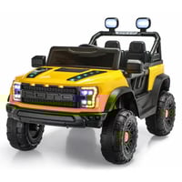 (سيارتين)جيب أطفال الأسود والأحمر ماطورين 12 فولت