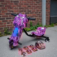 سكوتر درفت صغير مميز بطبعات موف 36 فولت بثلاث عجلا...