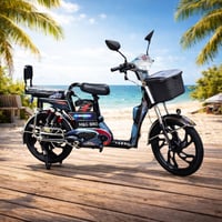 دراجة كهربائية كرسين مقاس 22