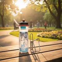 زجاجة ماء مع قاعدة المنيوم انيقة