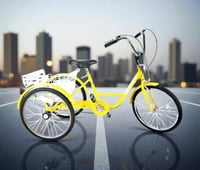 دراجة 3 كفرات مقاس 24