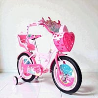 دراجة هوائية بنات سلة قلب ومساعدات