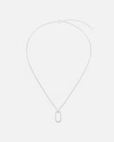 سلسال نسائي بلون فضي بتصميم مميز