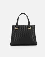 شنطة نسائية جلد باللون الأسود