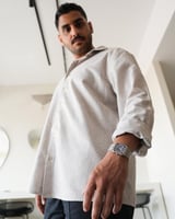 ساعة جسار الرجالية من الستيل بلون فضي