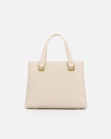 شنطة نسائية جلد باللون البيج