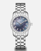 ساعة توق النسائية بسير ستيل بلون فضي