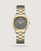 ساعة نسائية ستيل باللون الذهبي والفضي