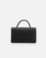 شنطة نسائية من الجلد بلون أسود