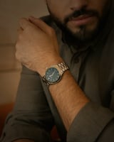 ساعة رجالية ستيل بلون فضي