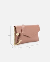 شنطة نسائية كلاسيك بلون وردي