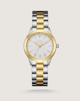 ساعة نسائية ستيل باللون الذهبي والفضي