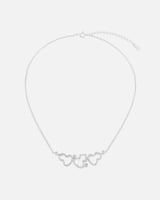 سلسال نسائي بلون فضي بتصميم مميز