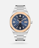 ساعة هتان الرجالية من الستيل بلون فضي