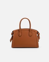 شنطة نسائية من الجلد بلون بني