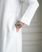 ساعة هتان الرجالية من الستيل بلون فضي