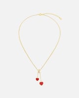 سلسال نسائي بلون ذهبي بتصميم مميز