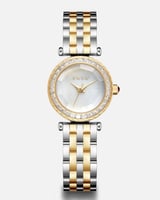 ساعة ألطاف النسائية بلون فضي وذهبي