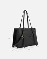 شنطة نسائية من الجلد باللون الأسود