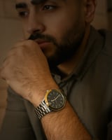 ساعة رجالية ستيل بلون فضي