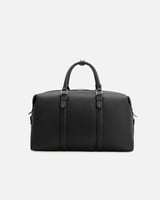 شنطة من الجلد الفاخر بلون أسود