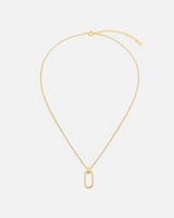 سلسال نسائي بلون ذهبي بتصميم مميز