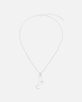 سلسال نسائي بلون فضي بتصميم مميز