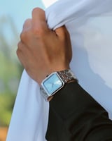 ساعة جسار الرجالية من الستيل بلون فضي