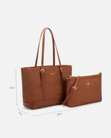 شنطة نسائية أنيقة بلون بني