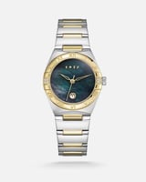 ساعة وصل النسائية ستيل بلون ذهبي وفضي