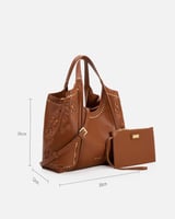 شنطة نسائية كلاسيك بلون بني