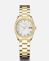 ساعة اصاله النسائية باللون الذهبي
