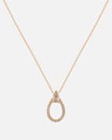 سلسال فضة نسائي بتصميم فاخر بلون ذهبي