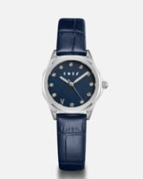 ساعة تاله بسير جلد بلون أزرق