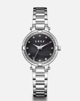 ساعة طرفه النسائية باللون الفضي