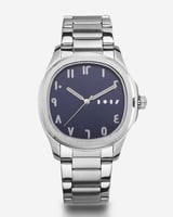 ساعة سراج الرجالية ستيل بلون فضي