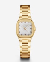 ساعة حُسن باللون الذهبي