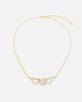 سلسال نسائي بلون ذهبي بتصميم مميز